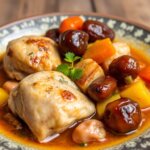 Арабская курица, тушенная с финиками, овощами и миндалем — рецепт в тагине